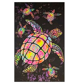Painted Sea Turtle Blacklight Poster 23" x 35"