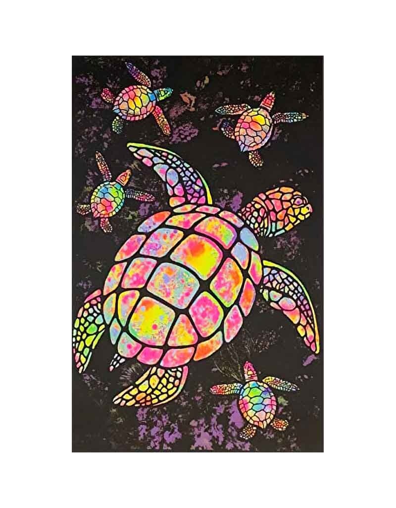 Painted Sea Turtle Blacklight Poster 23" x 35"