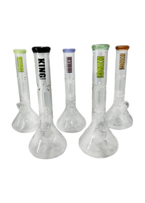 12" King Volcano 38mm Beaker Lip Wrap Water Pipe