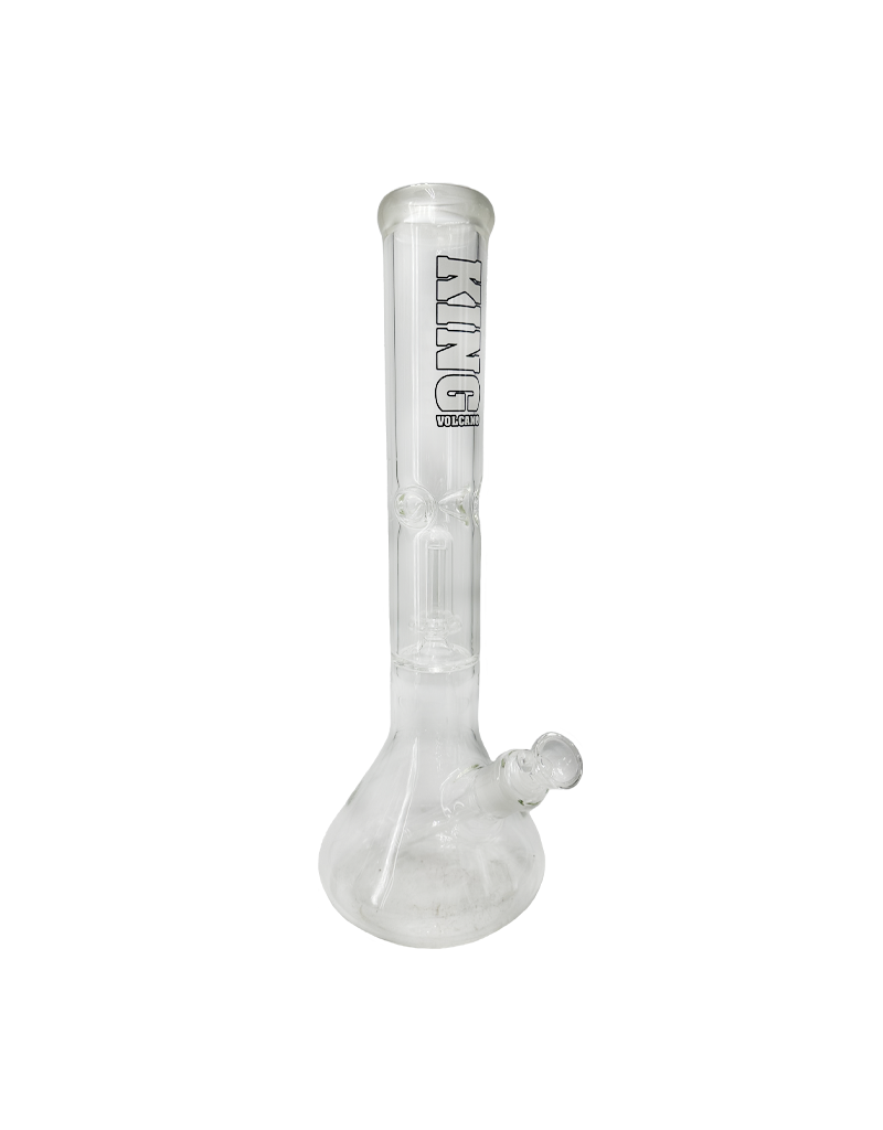 15" King Volcano 50mm Showerhead Beaker Lip Wrap Water Pipe