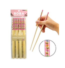 Boba Bamboo Chopsticks 4 Pack