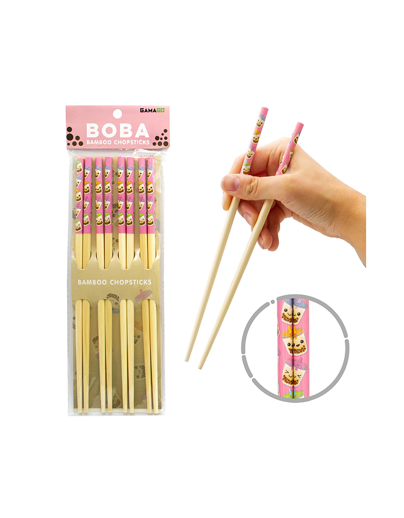 Boba Bamboo Chopsticks 4 Pack