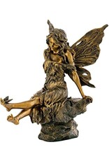 Fairy Aster with Butterfly on Feet Statue 14"H