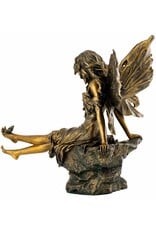 Fairy Aster with Butterfly on Feet Statue 14"H