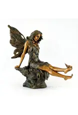 Fairy Aster with Butterfly on Feet Statue 14"H