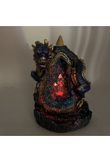 Chinese Dragon LED Backflow Incense Burner Blue