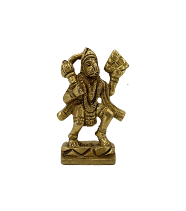 Hanuman Brass Statue 3"H