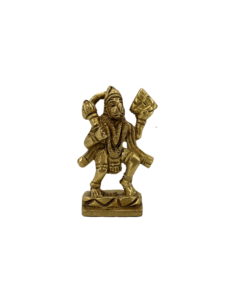 Hanuman Brass Statue 3"H