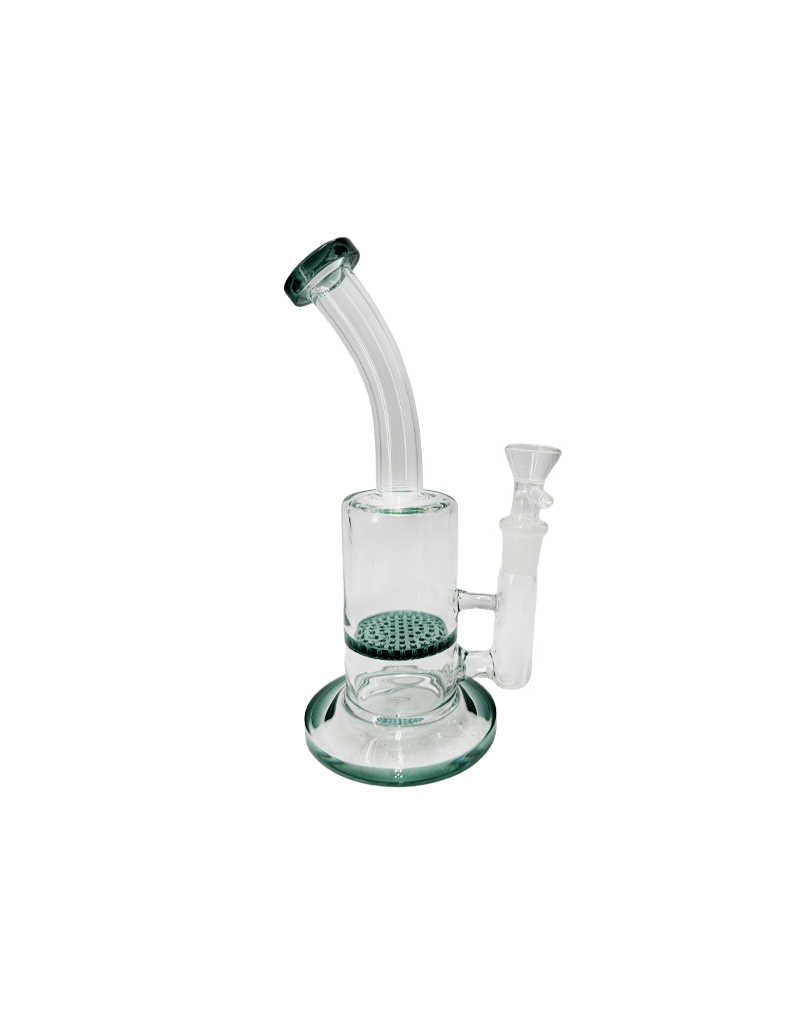 8" Bent Neck Honey Comb Water Pipe