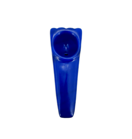 3" Triangle Ceramic Hand Pipe Blue