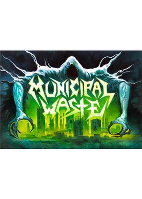 Municipal Waste - Ghost Cityscape Flag 36" x 24"
