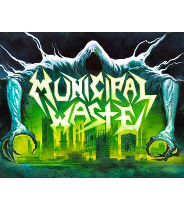 Municipal Waste - Ghost Cityscape Flag 36" x 24"