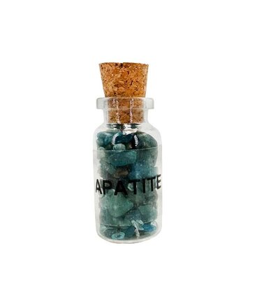 Crystal River Gems Apatite Gemstone Bottle 3"H