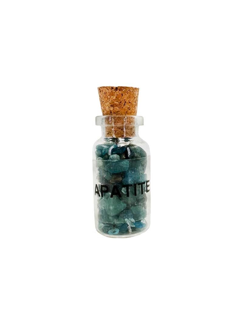 Apatite Gemstone Bottle 3"H