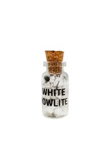 White Howlite Gemstone Bottle 3"H