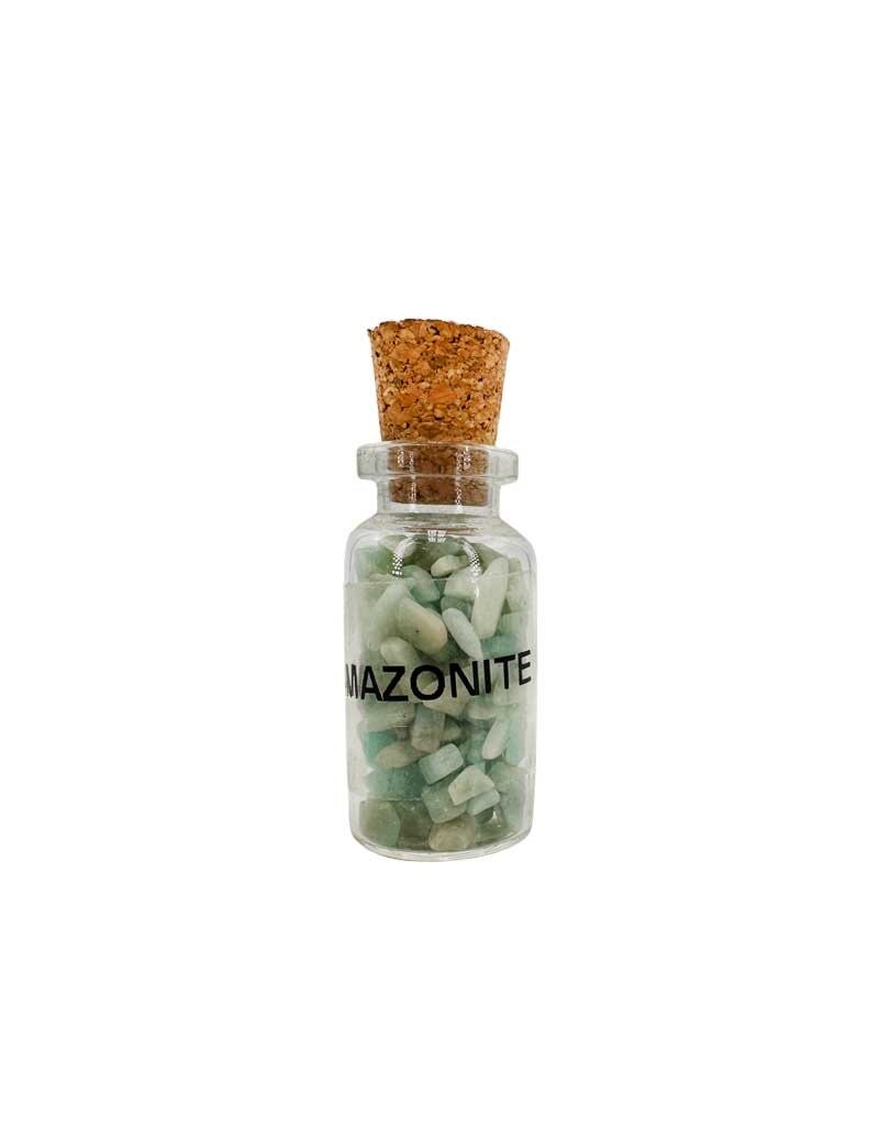 Amazonite Gemstone Bottle 3"H