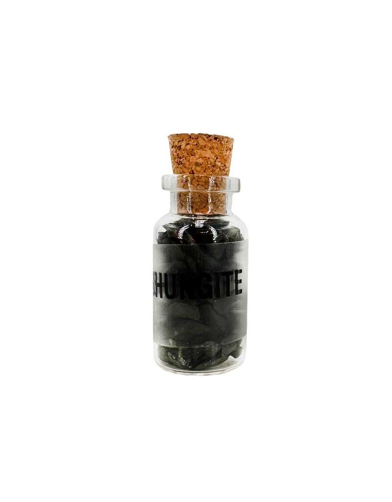 Shungite Gemstone Bottle 3"H