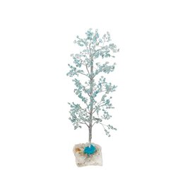 Blue Topaz 500 Chip Gemstone Tree with Cluster Base