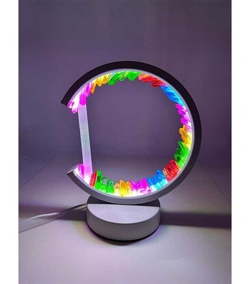 Crystal River Gems Aura Point Lamp 9"H