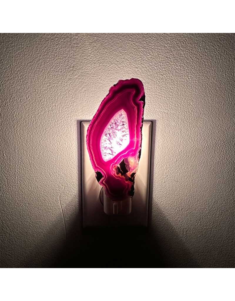 Purple Agate Night Light Lamp