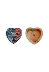 Carved Tree of Life Heart Shaped Storage Box 3"D