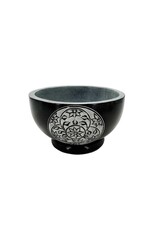 Floral Carved Bowl Burner Bowl 5"D