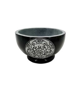 Floral Carved Bowl Burner Bowl 5"D