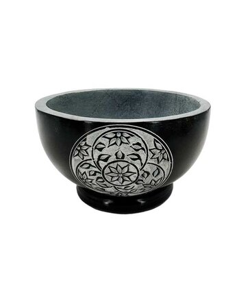 Floral Carved Bowl Burner Bowl 5"D