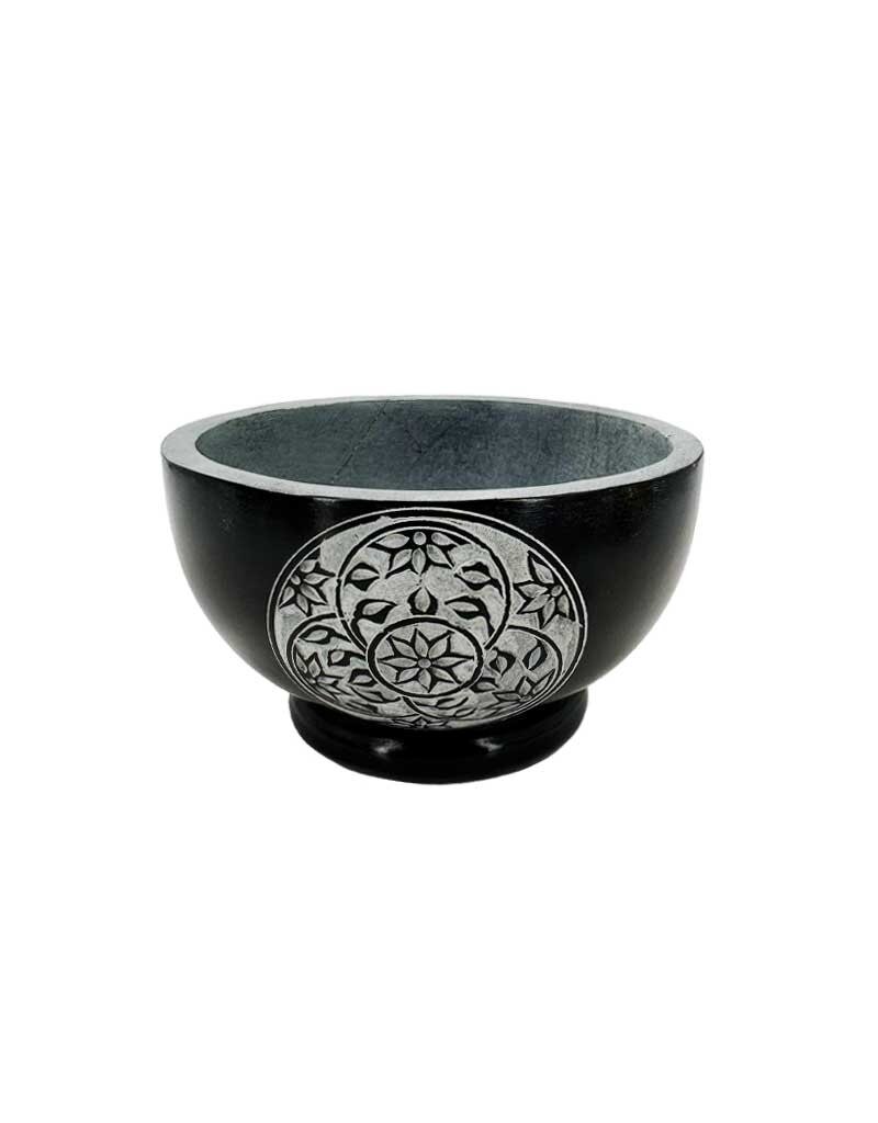 Floral Carved Bowl Burner Bowl 5"D