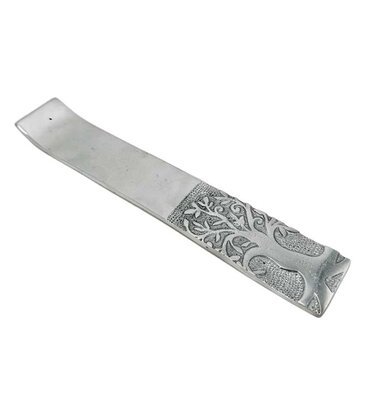 Om Imports Tree of Life Aluminum Incense Burner