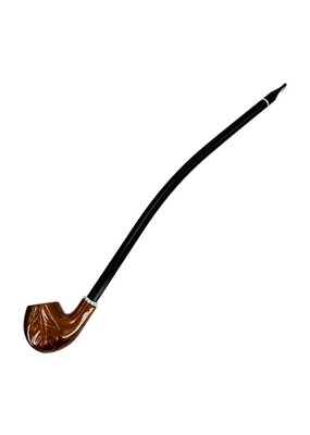 16" Single Leaf Imprint Gandalf Wood Hand Pipe