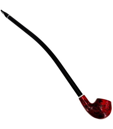 Nirvana Pipe 16" Artistic Wood Burn Gandalf Pear Wood Hand Pipe