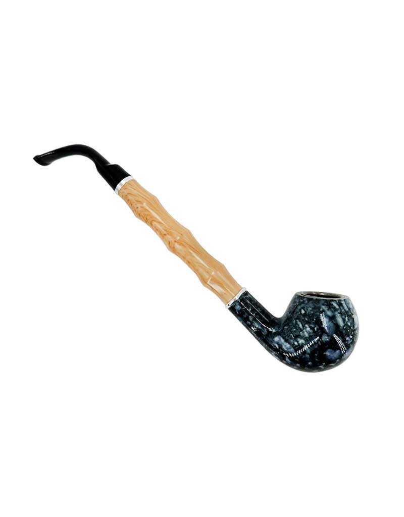 10" Marbled Gandalf Wavy Wood Hand Pipe