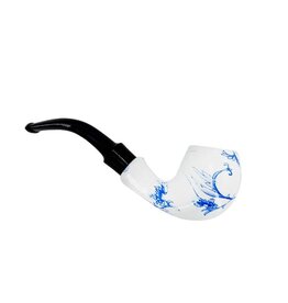 6" Botanical Motif Classic Sherlock Hand Pipe