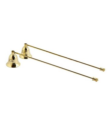 Triple Moon Brass Candle Snuffer 11"L