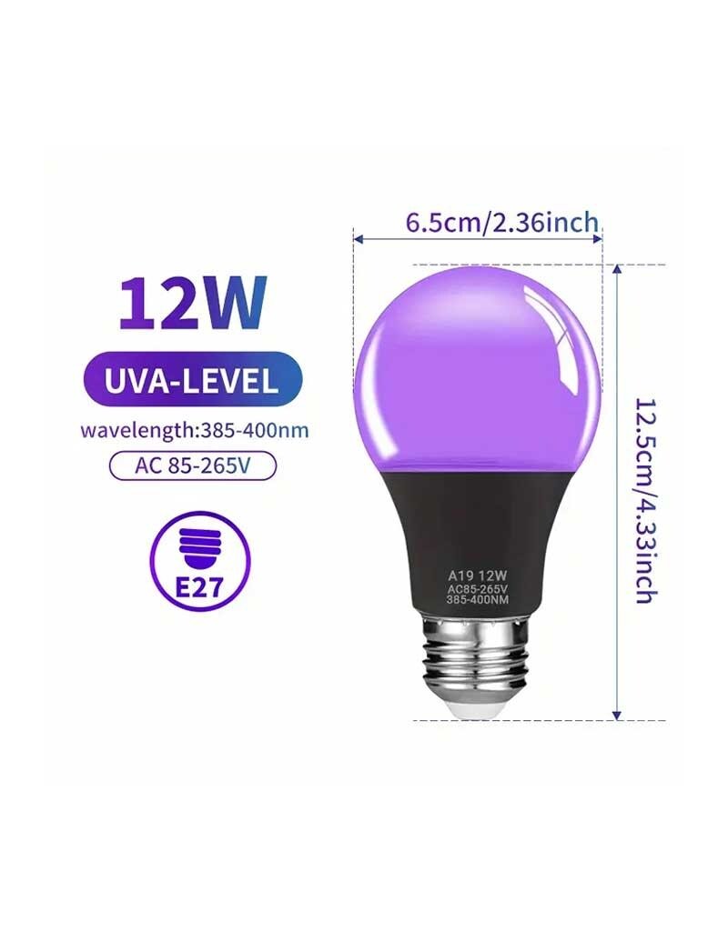 12w LED Black Light Bulb