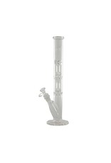 14" Straight Tube Double Showerhead Perc Water Pipe