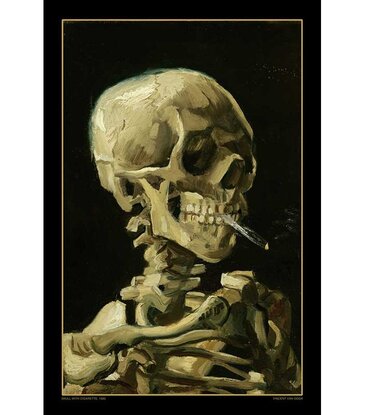 Van Gogh - Skull with Cigarette Poster 24"x36"