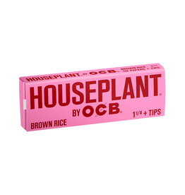 Houseplant by OCB Brown Rice 1 1/4 Rolling Papers with Tips