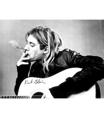 Nirvana - Kurt Cobain Smoking  Poster 24"x36"