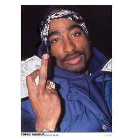 Tupac - Middle Finger Poster 24"x36"