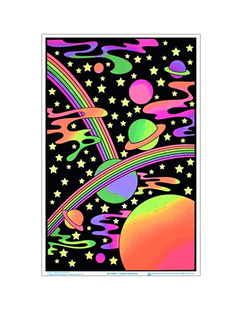 Celestial Rainbow Blacklight Poster 23"x35"