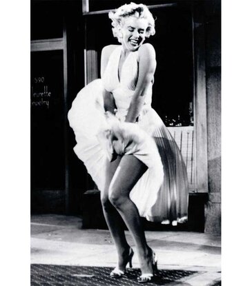 Marilyn Monroe Standing Over Subway Poster 24" x 36"