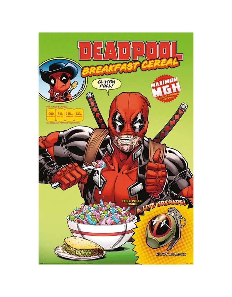 Deadpool - Cereal Comic Poster 24" x 36"