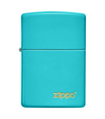 Zippo Classic Flat Turquoise With Zippo Logo - Zippo Lighter