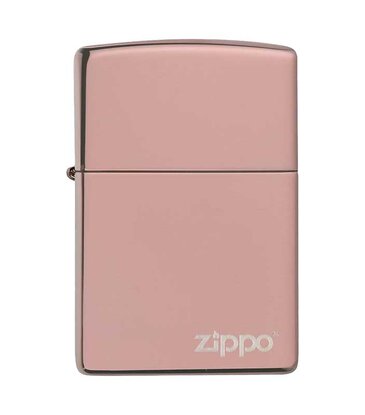 Zippo High Polish Rose Gold With Zippo Logo - Zippo Lighter