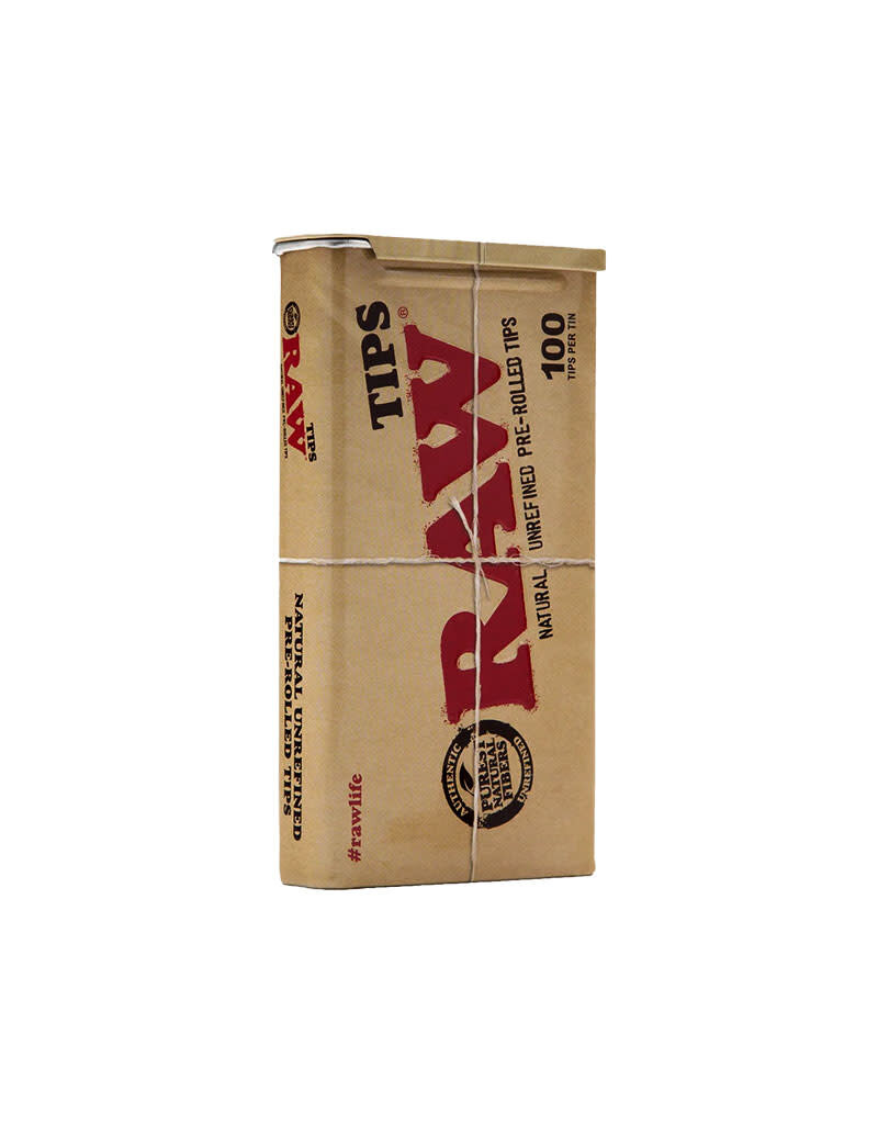 RAW Pre-Rolled Tips Tin 100ct