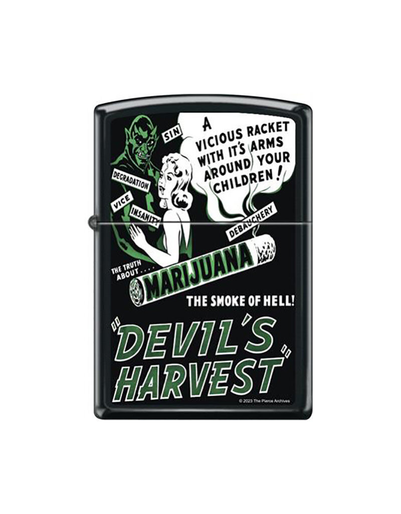 Devil's Harvest Black Matte - Zippo Lighter