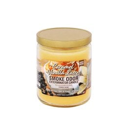 Smoke Odor Caramel Vanilla Latte Candle