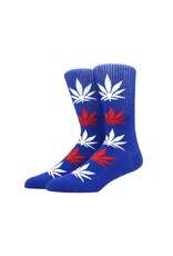 Weed Leaf Socks - Red, White, and Blue